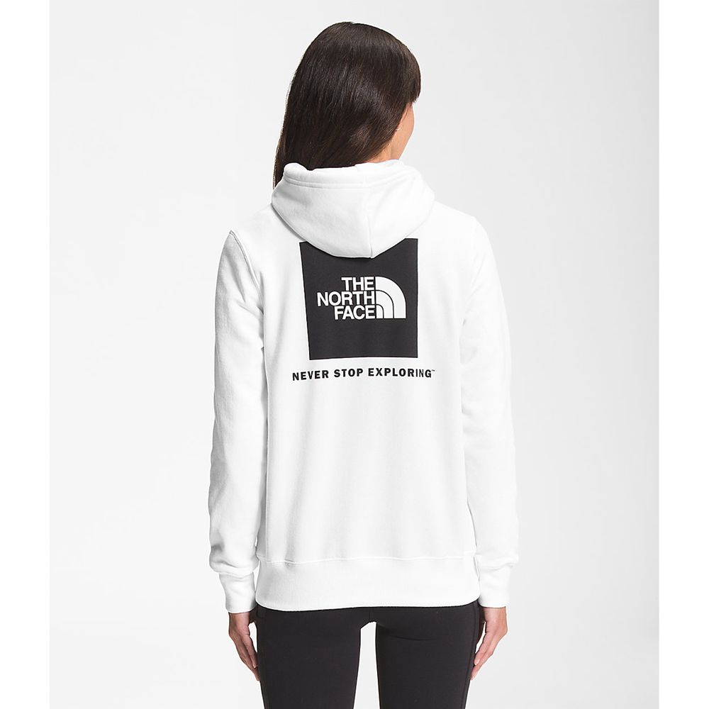 The North Face Hoodie Womens Australia - The North Face Box Nse Pullover White / Black Never Stop Ex